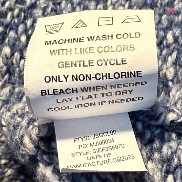 Commerce Men's Blue Crew Neck Long Sleeve Pullover Sweater Size Large‎ - Picture 5 of 6